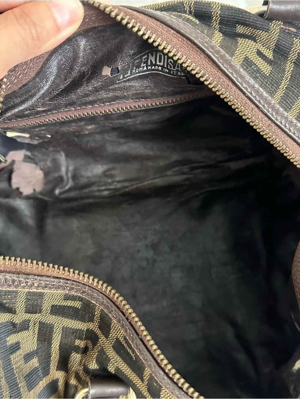 Fendi Zucca FF Boston bag